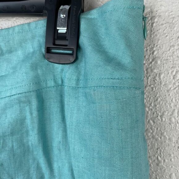 NWT Luciano Dante Linen Crop Pants Size 10 - Picture 4 of 7